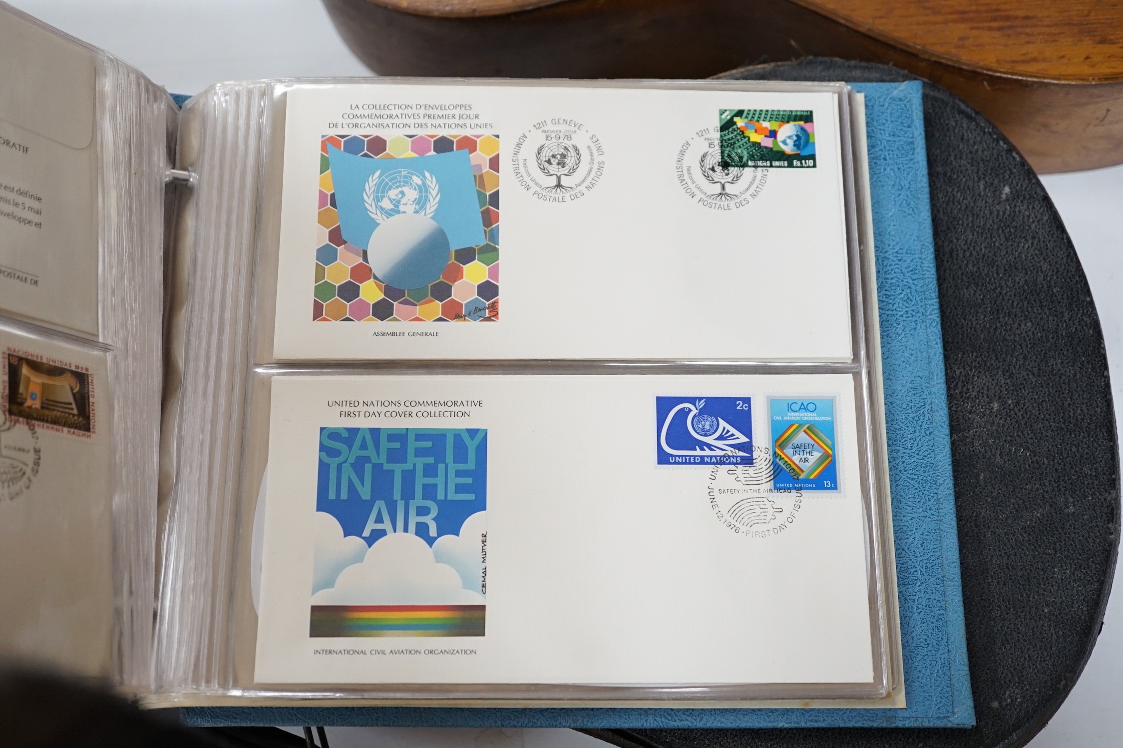 A bag of UK and European First Day covers in albums and loose